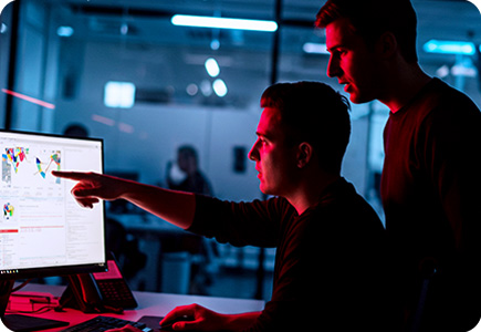 HomePage-DataIntelligence Guys doing some discussion on system