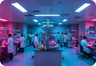 B2B-2 People working on lab