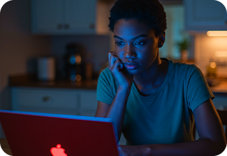 FR-4 women working on laptop