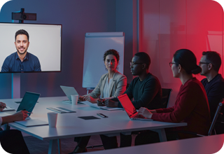 MA-1 Men doing presentation