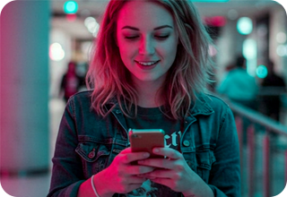 P-3 Girl using mobile phone