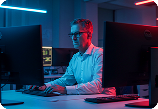 RE-3 Men working on system