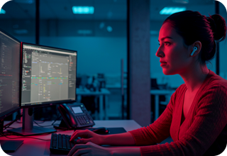 RES-1 Girl sitting in front of laptop