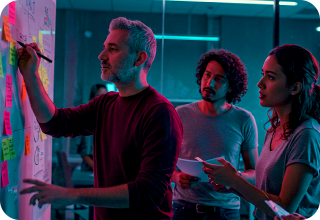 RES-2 Men marking things on map