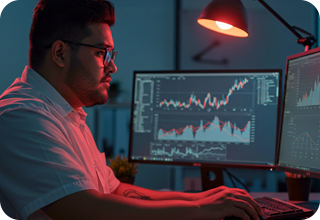 SHC-3 Guy working on computer screen