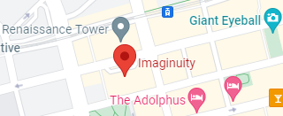 Imaginuity shown on map of downtown Dallas
